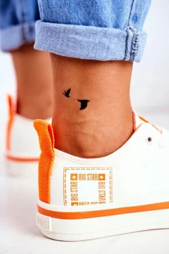 Clearance Big Star Shoes Damskie Trampki Big Star Białe FF274A065