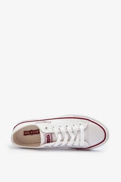 Big Star Shoes Trampki Damskie Big Star|Trampki Damskie Niskie*Damskie Trampki Big Star NN274235 Białe Biały