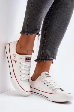 Big Star Shoes Trampki Damskie Big Star|Trampki Damskie Niskie*Damskie Trampki Big Star NN274235 Białe Biały