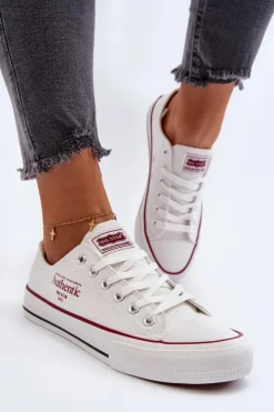 Big Star Shoes Trampki Damskie Big Star|Trampki Damskie Niskie*Damskie Trampki Big Star NN274235 Białe Biały