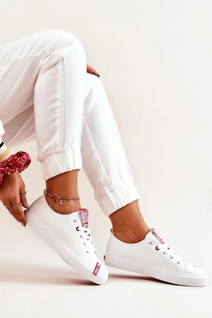 Damskie Big Star Shoes Damskie Trampki Big Star JJ274165 Białe