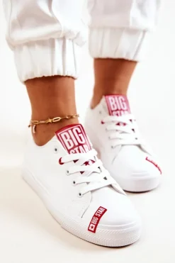 Damskie Big Star Shoes Damskie Trampki Big Star JJ274165 Białe