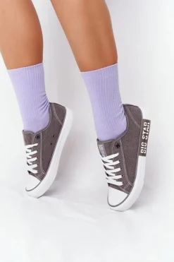 Hot Big Star Shoes Damskie Trampki BIG STAR HH274116 Szare