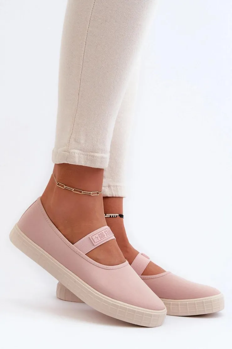 Damskie Big Star Shoes Damskie Trampki Big Star NN274606 Różowe