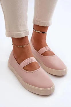 Damskie Big Star Shoes Damskie Trampki Big Star NN274606 Różowe