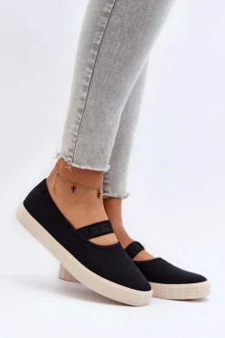 Damskie Big Star Shoes Damskie Trampki Big Star NN274603 Czarne