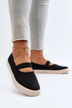 Damskie Big Star Shoes Damskie Trampki Big Star NN274603 Czarne