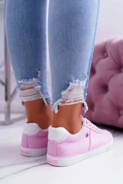 Clearance Big Star Shoes Damskie Trampki Big Star Różowe DD274352