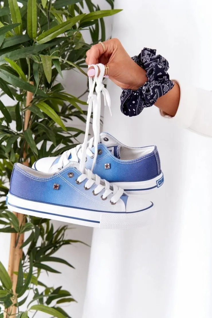 Hot Big Star Shoes Damskie Trampki BIG STAR HH274129 Ombre Granatowe