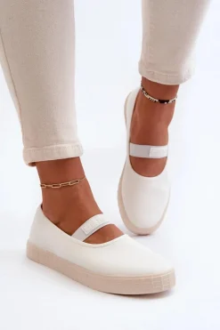 Damskie Big Star Shoes Damskie Trampki Big Star NN274601 Białe