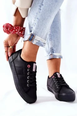 Damskie Cross Jeans Damskie Trampki II2R4003C Czarne