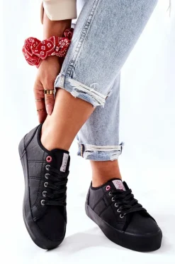 Damskie Cross Jeans Damskie Trampki II2R4003C Czarne