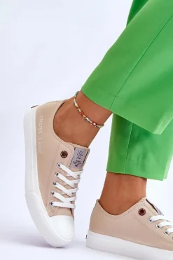 Damskie Cross Jeans Damskie Trampki LL2R4070 Beżowe