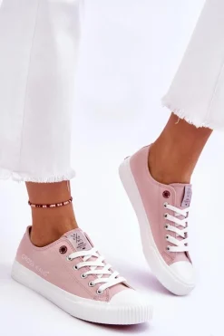 Cross Jeans Trampki Damskie Cross Jeans|Trampki Damskie Niskie*Damskie Trampki LL2R4068 Nude