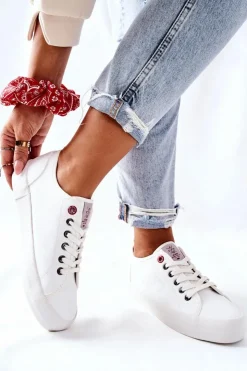 Damskie Cross Jeans Damskie Trampki II2R4004C Białe