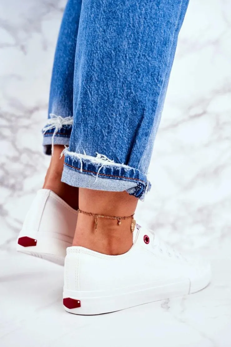 Damskie Cross Jeans Damskie Trampki Białe DD2R4030