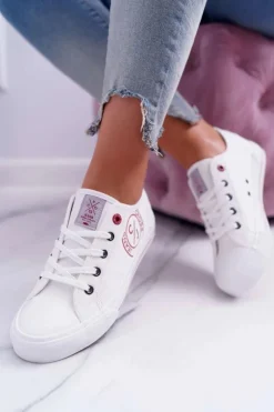 Cross Jeans Damskie Trampki Białe DD2R4068