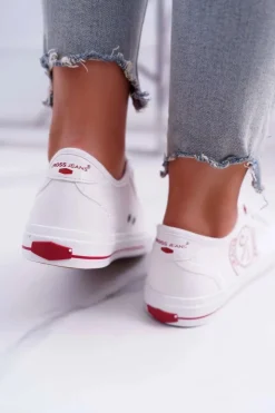 Cross Jeans Damskie Trampki Białe DD2R4068
