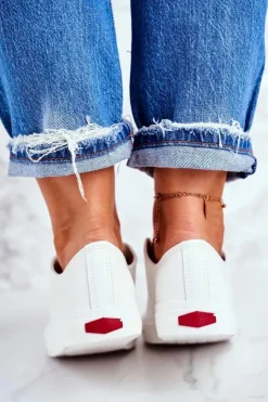 Hot Cross Jeans Damskie Trampki Białe DD2R4030C