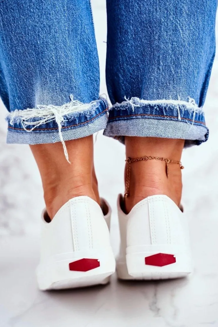 Hot Cross Jeans Damskie Trampki Białe DD2R4030C