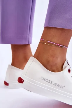 Clearance Cross Jeans Damskie Trampki LL2R4067 Białe