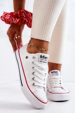 Discount Lee Cooper Damskie Trampki LCW-22-31-0875L Białe