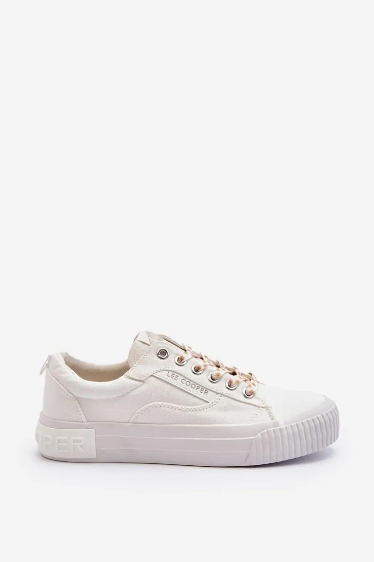New Lee Cooper Damskie Trampki LCW-24-31-2170 Białe Biały