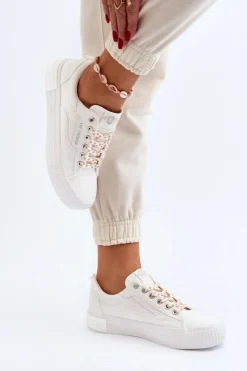 New Lee Cooper Damskie Trampki LCW-24-31-2170 Białe Biały