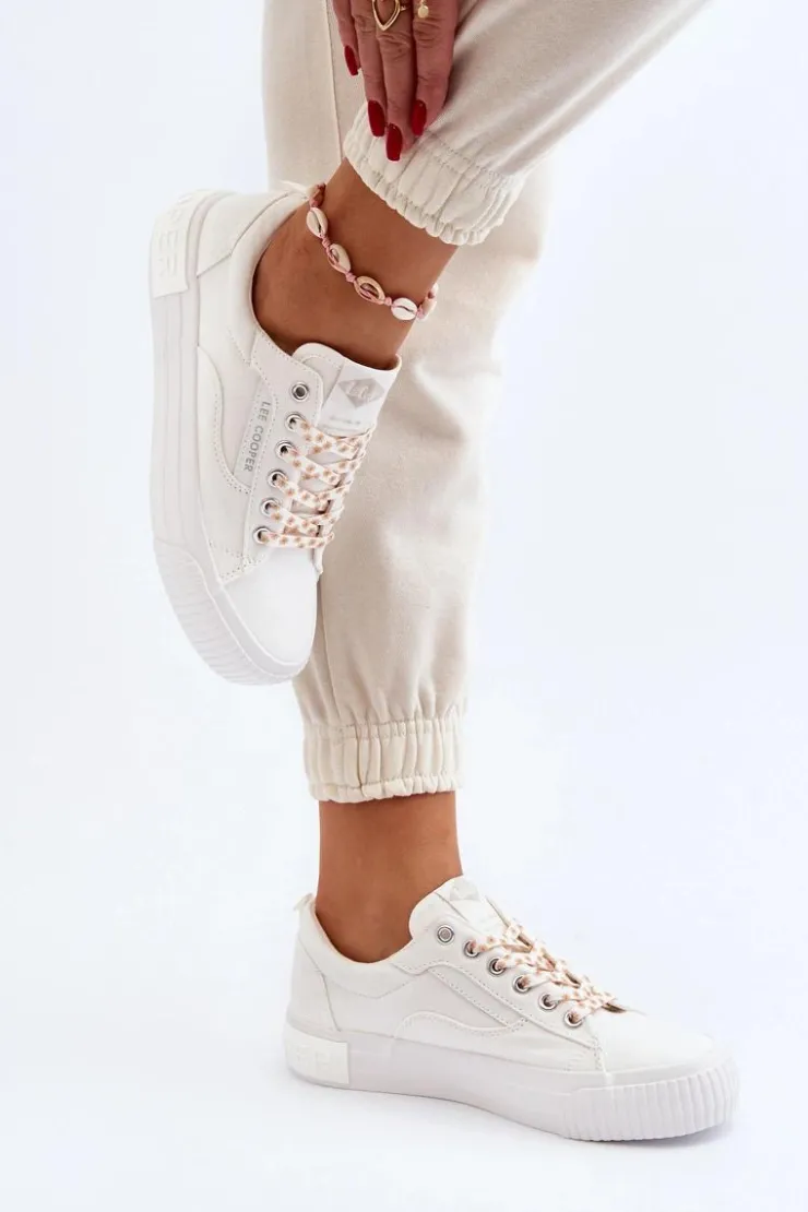 New Lee Cooper Damskie Trampki LCW-24-31-2170 Białe Biały