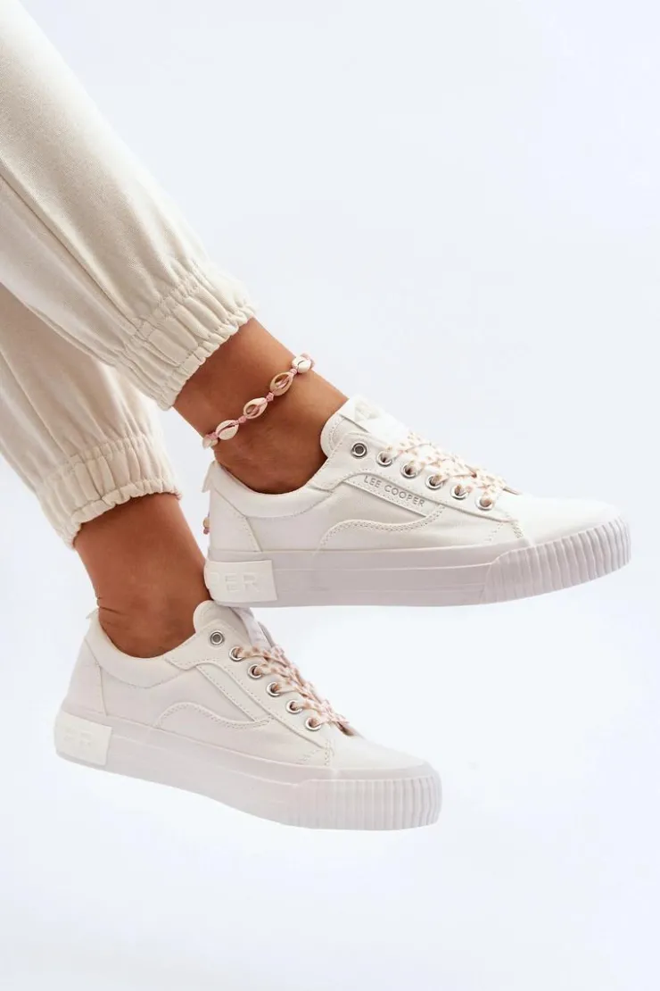 New Lee Cooper Damskie Trampki LCW-24-31-2170 Białe Biały