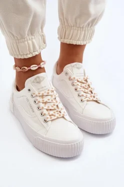 New Lee Cooper Damskie Trampki LCW-24-31-2170 Białe Biały