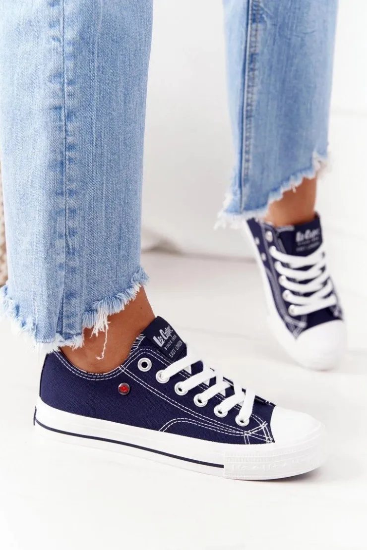 Clearance Lee Cooper Damskie Trampki LCW-21-31-0095L Granatowe