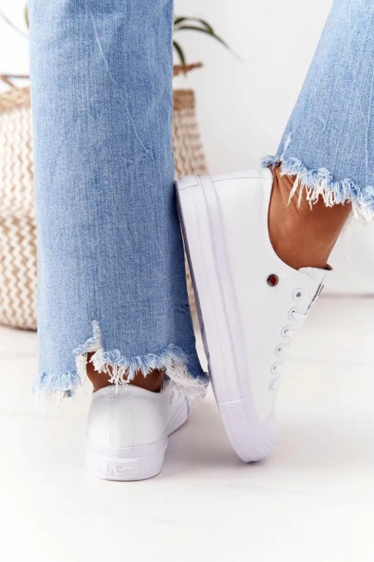 Damskie Lee Cooper Damskie Trampki LCW-21-31-0082L Białe