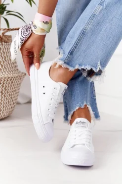 Damskie Lee Cooper Damskie Trampki LCW-21-31-0082L Białe