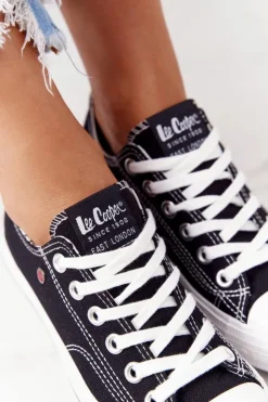 Lee Cooper Trampki Damskie Niskie*Damskie Trampki LCW-21-31-0097L Czarne