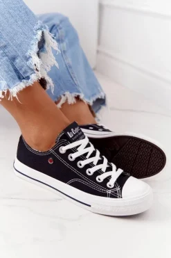 Lee Cooper Trampki Damskie Niskie*Damskie Trampki LCW-21-31-0097L Czarne