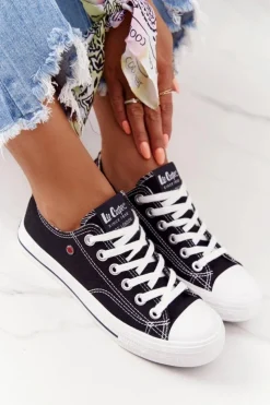 Lee Cooper Trampki Damskie Niskie*Damskie Trampki LCW-21-31-0097L Czarne