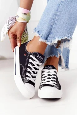 Lee Cooper Trampki Damskie Niskie*Damskie Trampki LCW-21-31-0097L Czarne