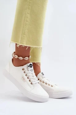 Hot Lee Cooper Damskie Trampki LCW-24-31-2201 Białe