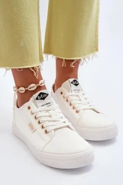 Hot Lee Cooper Damskie Trampki LCW-24-31-2201 Białe