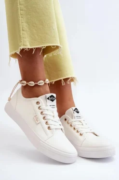 Hot Lee Cooper Damskie Trampki LCW-24-31-2201 Białe