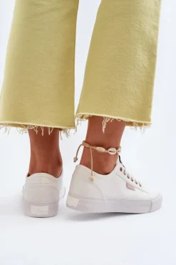 Hot Lee Cooper Damskie Trampki LCW-24-31-2201 Białe