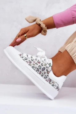 GOE Trampki Damskie Niskie|Sneakersy Damskie*Damskie Trampki Na Platformie JJ2N4075 Białe