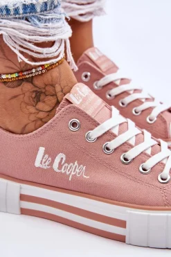 Lee Cooper Damskie Trampki Na Platformie LCW-23-31-1804L Różowe