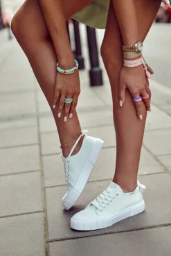 Damskie Boto Damskie Trampki Na Platformie Białe Comes