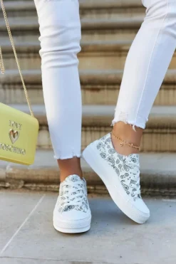 Sale Boto Damskie Trampki Na Platformie Białe Humphrey