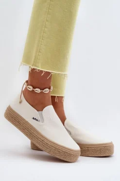 Lee Cooper Trampki Damskie Slip-On*Damskie Trampki Slip-On Z Plecionką LCW-24-44-2430