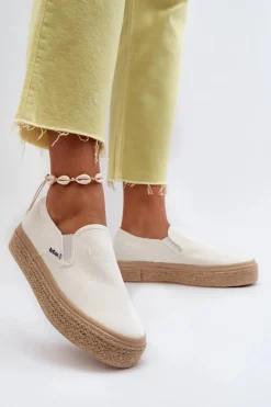 Lee Cooper Trampki Damskie Slip-On*Damskie Trampki Slip-On Z Plecionką LCW-24-44-2430