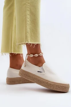 Lee Cooper Trampki Damskie Slip-On*Damskie Trampki Slip-On Z Plecionką LCW-24-44-2430