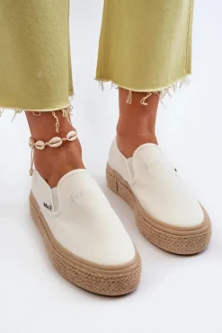 Lee Cooper Trampki Damskie Slip-On*Damskie Trampki Slip-On Z Plecionką LCW-24-44-2430